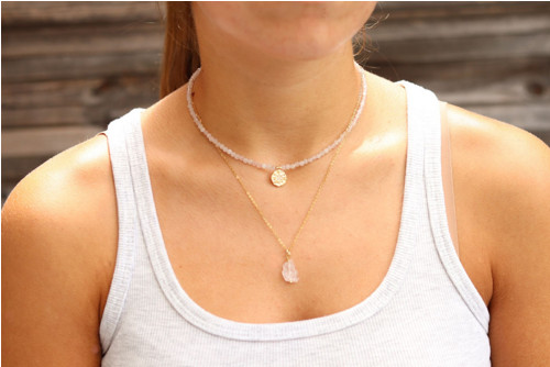 Náhrdelník choker ruženín