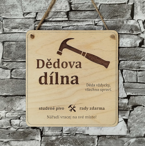 Cedulka - Dědova dílna