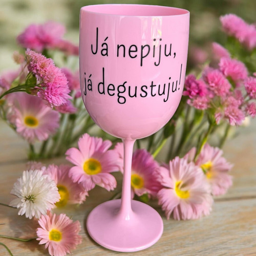 Sklenice na víno Já nepiju, já degustuju!
