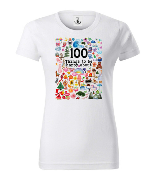 Tričko ︎ 100 THINGS TO BE HAPPY ︎ — foto 1