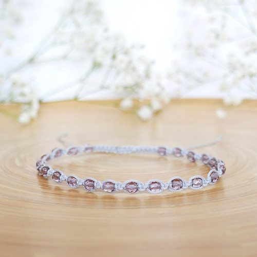 Shamballa nákotník S14 // šedá, fialová