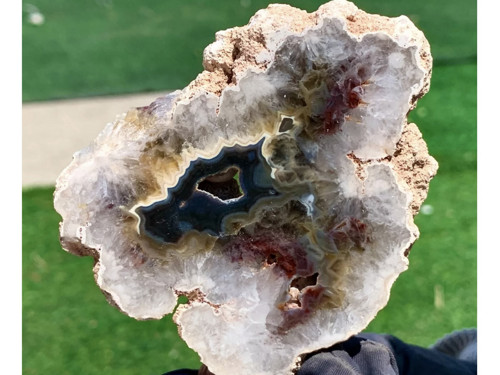 ACHÁT KVĚT- přírodní TOP minerál, 495 Ct. MAROKO