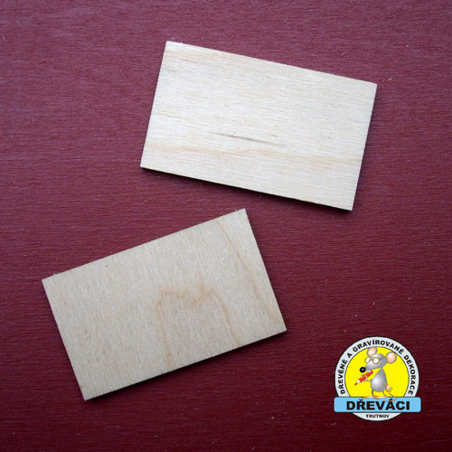 Obdélník 5 x 3 cm sada 500 ks...KV0005 C