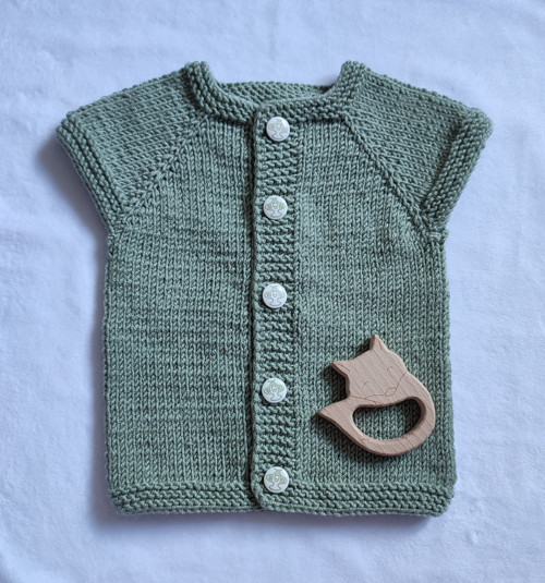 Dětská pletená vesta 62, 0-3 m