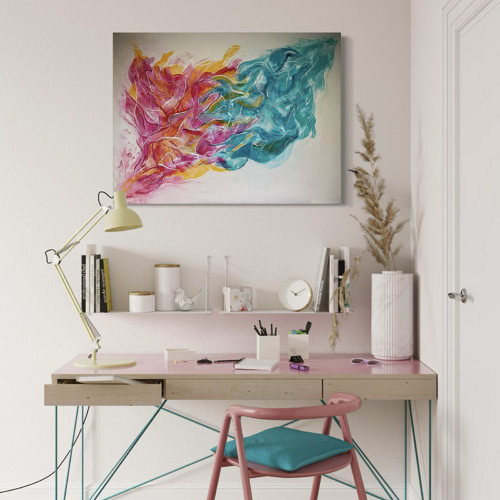 Střetnutí energií, 60 x 80 cm, obraz na plátně