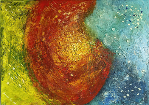 92. Fantazii se meze nekladou, rozměry 70x50 cm