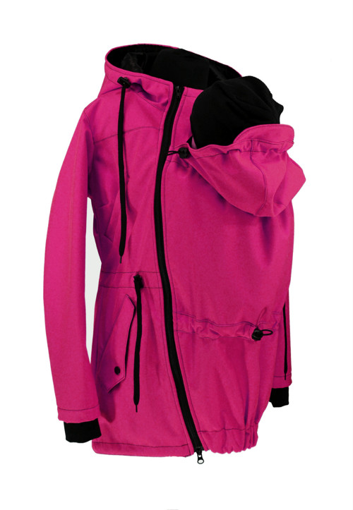 Softshell.nosící parka-malina — foto 1