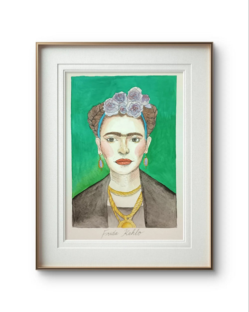 Akvarel - Frida - Originál