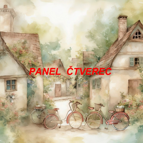 Bavlněný panel 25x25 cm - skladem — foto 1