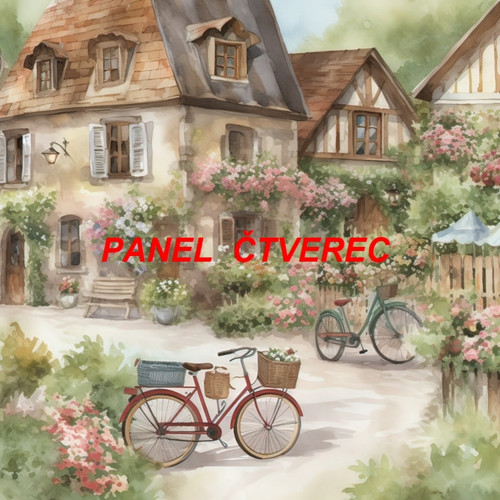 Bavlněný panel 25x25 cm - skladem
