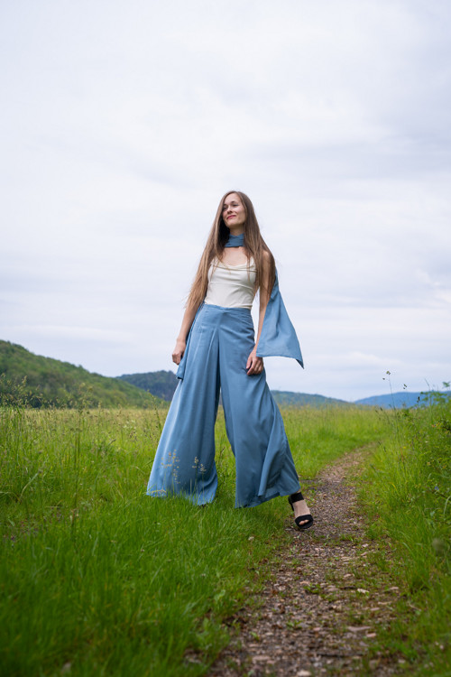 Viskózový Šál - Tyffany Blue