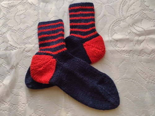 Red & Navy blue
