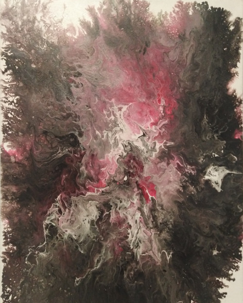Tajemství života a vesmíru III. (40x50cm, akryl)