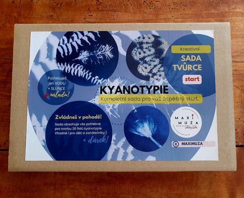 Kreativní sada pro výrobu kyanotypie