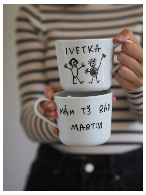 Malovaný hrníček DĚTSKÉ VÝTVORY