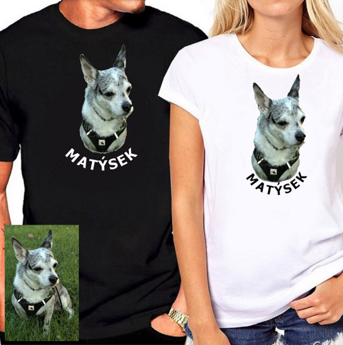 Tričko Unisex S Vlastním Pejskem