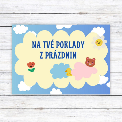 Kartička s věnováním pro děti