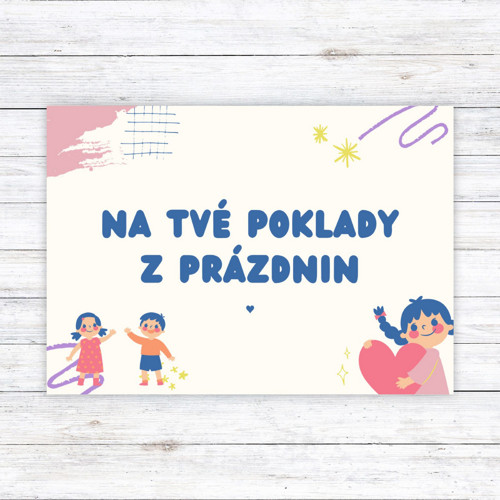Kartička s věnováním pro děti