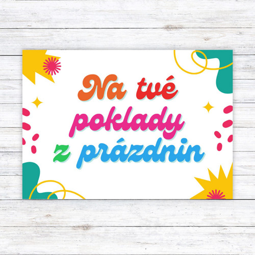 Kartička s věnováním pro děti