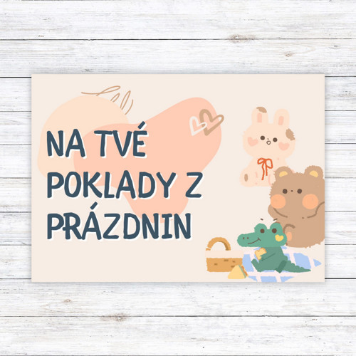 Kartička s věnováním pro děti