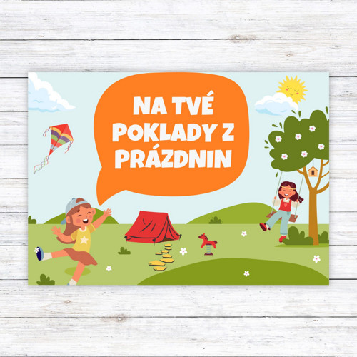 Kartička s věnováním pro děti