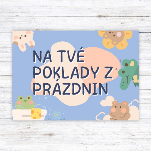 Kartička s věnováním pro děti