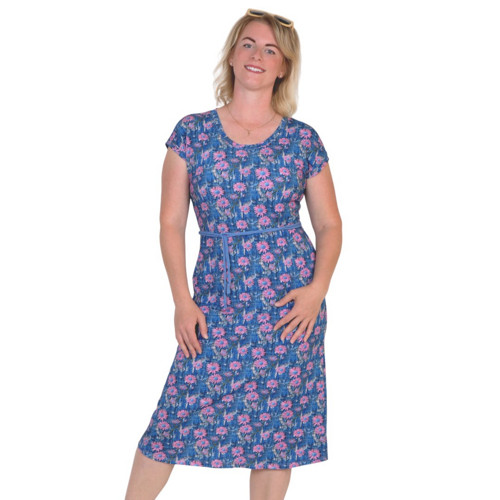 Šaty LINDE / kopretiny, velikost L, XL