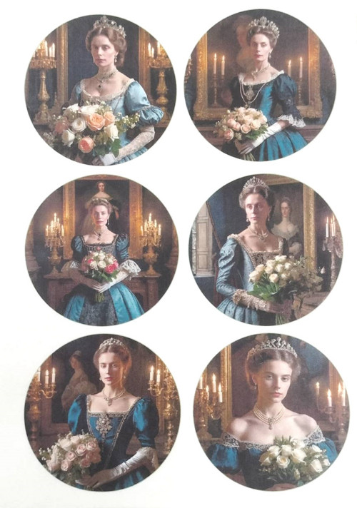 Originální rýžový papír na decoupage - Komtesy II.