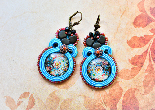 Soutache náušnice "Ornament"