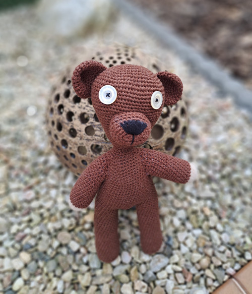 Háčkovaný medvídek Mr Bean Teddy — foto 1