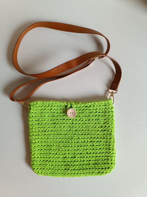 Zelená crossbody kabelka
