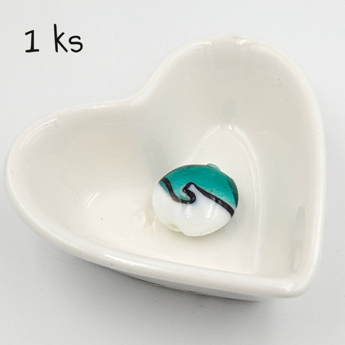 Korálky - disky 19x10 mm, 1 ks