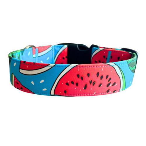 Obojek soft - melouny modré 4 cm