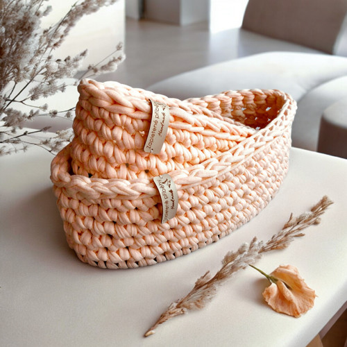 Háčkované košíky | set Sweet Melon