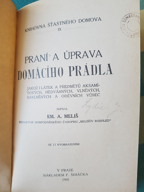 Praní a úprava domácího prádla 1905 — foto 1