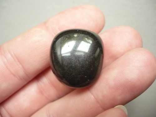 Troml. - obsidián zlatý 24 mm, č.66s