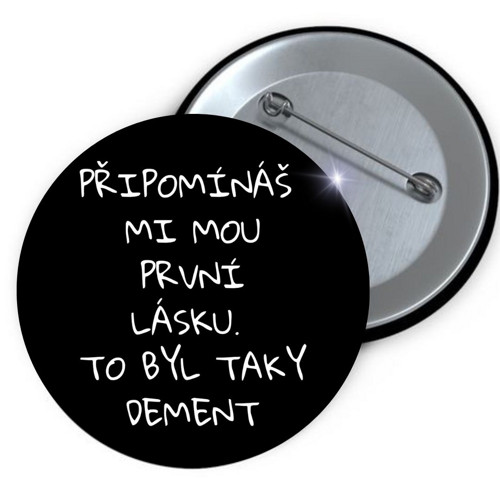 Placka button První láska