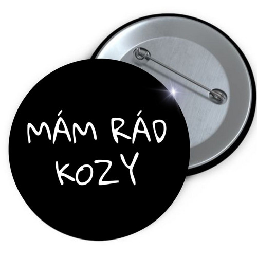 Placka button Mám rád kozy