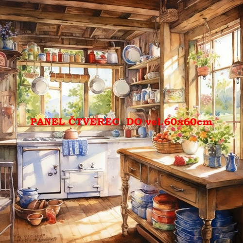 Bavlněný panel 25x25 cm - skladem