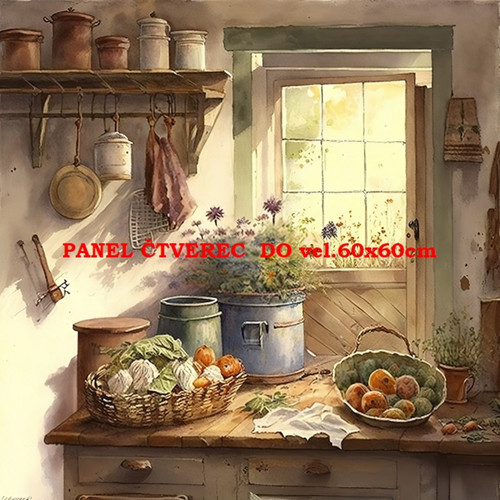 Bavlněný panel 25x25 cm - skladem