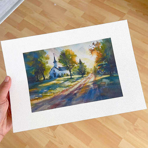 Art print Kostelík A4 P0018