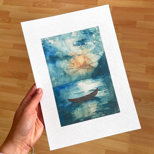 Art print Loďka A4 P0018