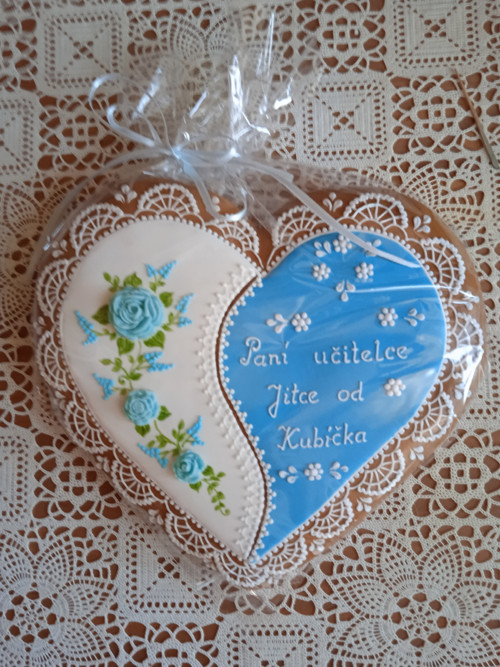 Srdíčko pro paní učitelku - perník