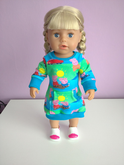 Mikinové šaty pro Baby Born sestřičku
