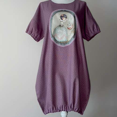 Lněné balónové šaty vel. 42-44 / XL-XXL