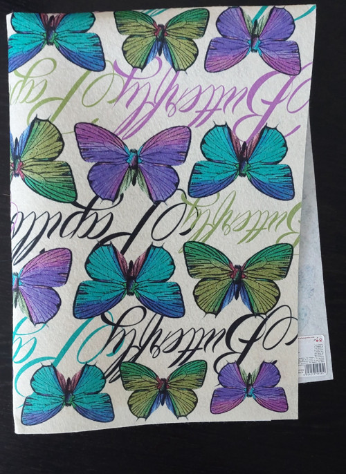 Filc s potiskem Buterfly 2- 50 x 70cm