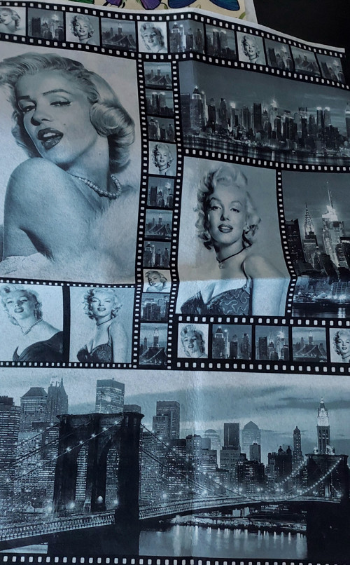 Filc s potiskem Marylin Monroe 70 x 50cm