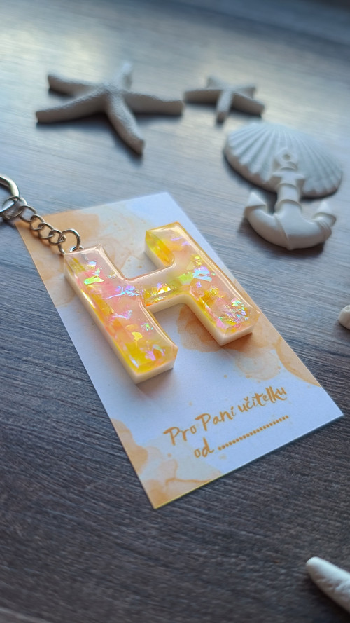 Letter "H" Yellow Pink