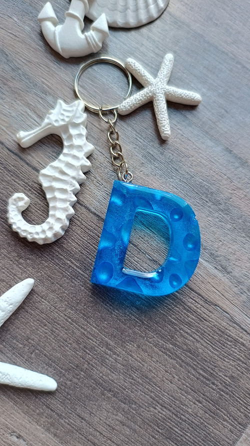 Letter "D" Blue Bubble