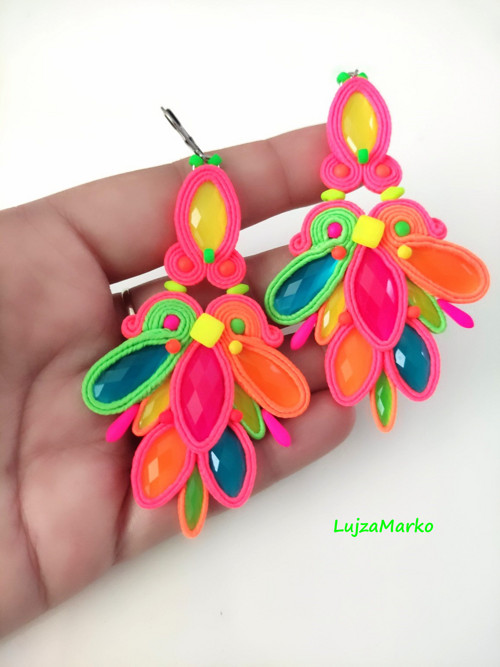 Vega soutache / sutaš náušnice